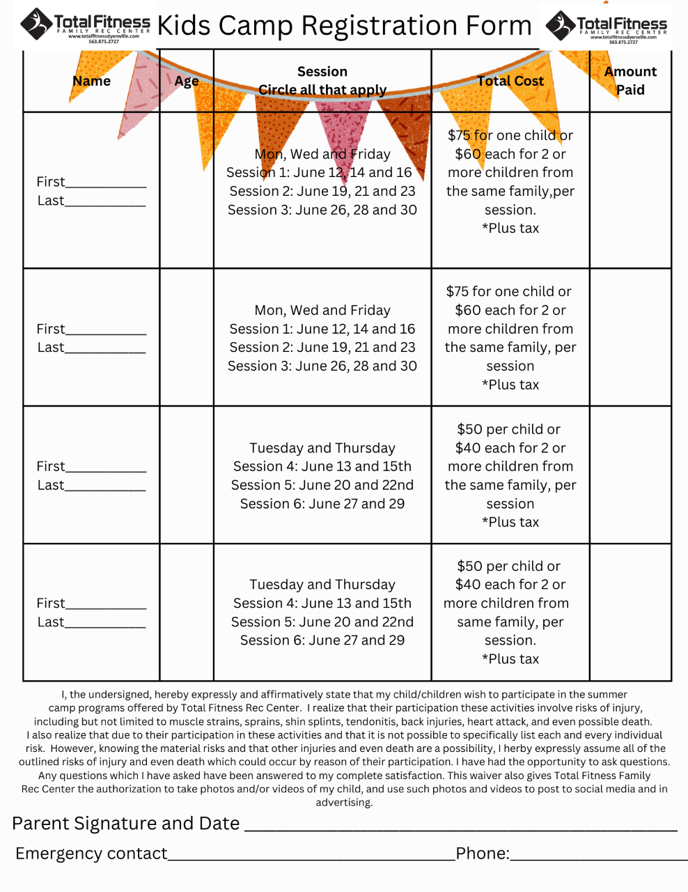 Total Fitness Rec Center Gym Dyersville, IA